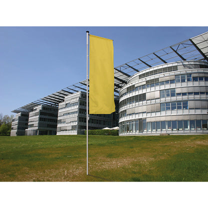 PIRAT aluminium flag pole, with extension arm, height above ground 6 m, Ø 75 mm.