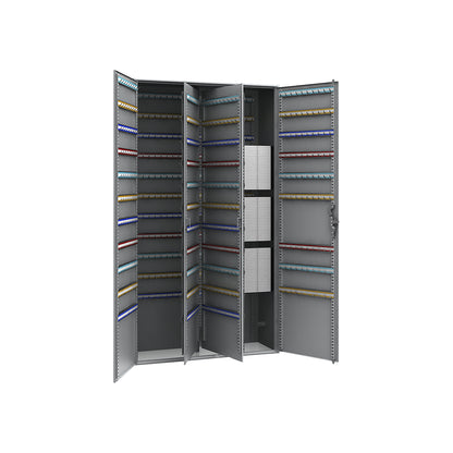 Key cabinet, 2-door, HxWxD 1300 x 730 x 250 mm, 860 hooks.