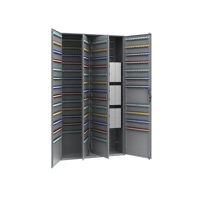 Key cabinet, 2-door, HxWxD 1300 x 730 x 250 mm, 1020 hooks.