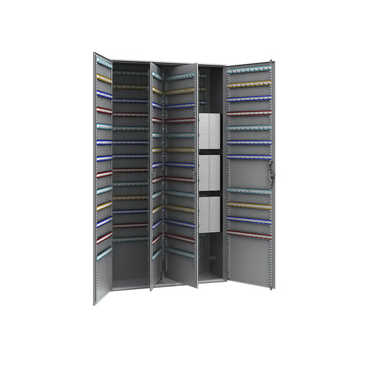 Key cabinet, 2-door, HxWxD 1300 x 730 x 250 mm, 1020 hooks.