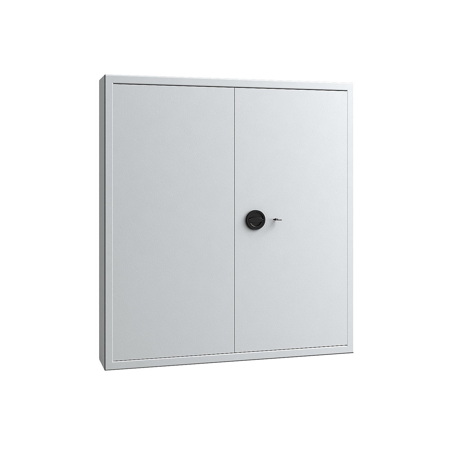 Key safe, light grey, adjustable hook strips, 780 hooks, HxWxD 1300 x 1200 x 200 mm.
