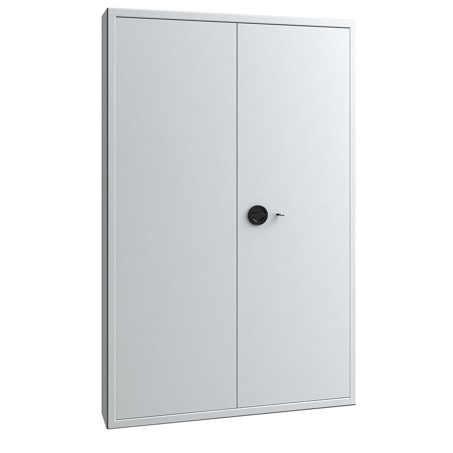 Key safe, light grey, adjustable hook strips, 1080 hooks, HxWxD 1850 x 1200 x 200 mm.
