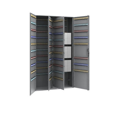 Key cabinet, 2-door, HxWxD 1300 x 730 x 250 mm, 780 hooks.