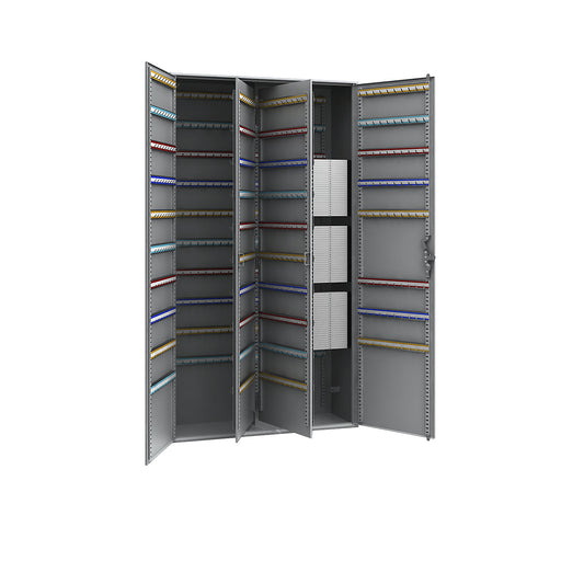 Key cabinet, 2-door, HxWxD 1300 x 730 x 250 mm, 780 hooks.