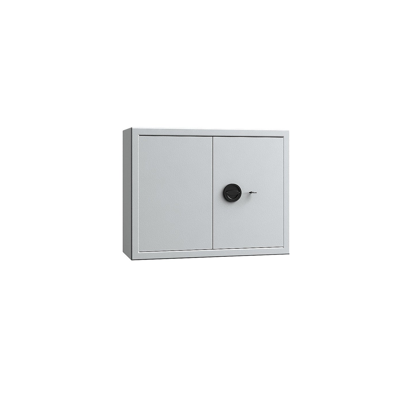 Key safe, light grey, adjustable hook strips, 600 hooks, HxWxD 636 x 812 x 300 mm.