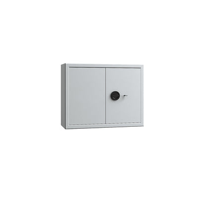Key safe, light grey, adjustable hook strips, 600 hooks, HxWxD 636 x 812 x 300 mm.