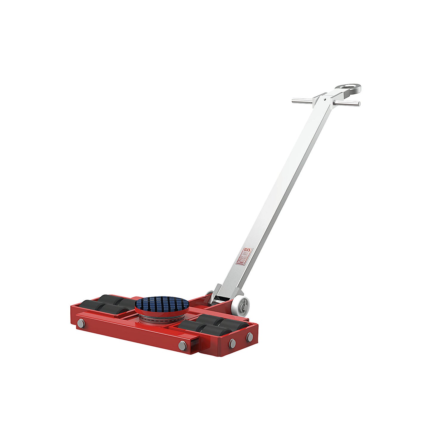 Transport chassis, steerable, with steering rod and trolley cartridges, max. load 6000 kg.