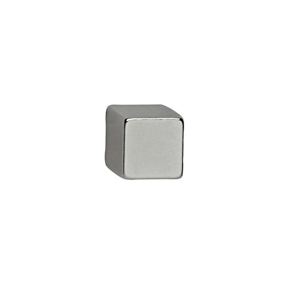 Neodymium cube magnet, nickel plated, holds 3.8 kg, pack of 20.