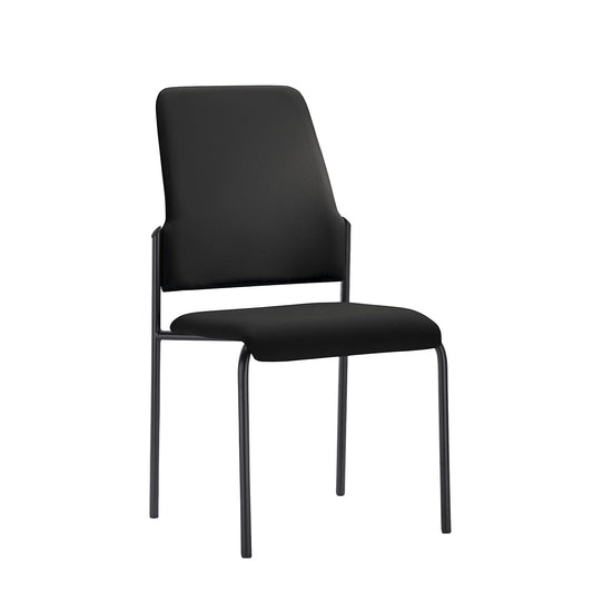 GOAL visitors' chair, 4 leg frame, pack of 2, frame black, graphite black.