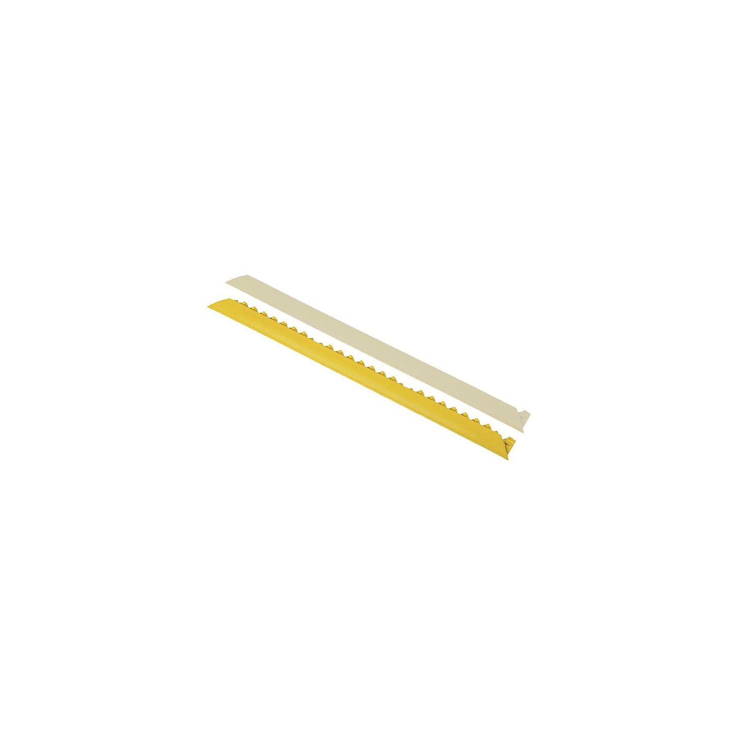 Border edge, tapered, male version, yellow.