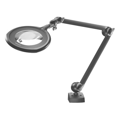 TEVISIO LED magnifying lamp, ESD model, LED 16 W, arm 400 / 384 mm, black.