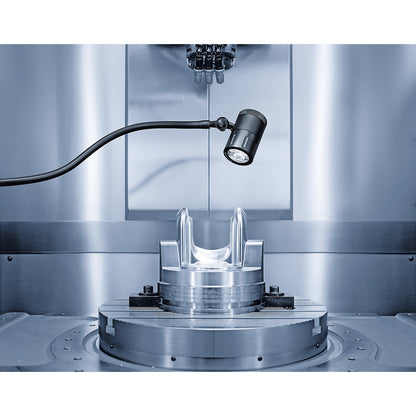 SPOT LED machine lamp, 24 V, spot with 10° beam angle.