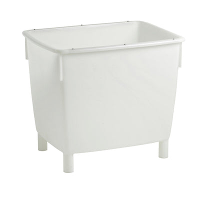 Rectangular container, with feet, suitable for foodstuffs, white, capacity 400 l.