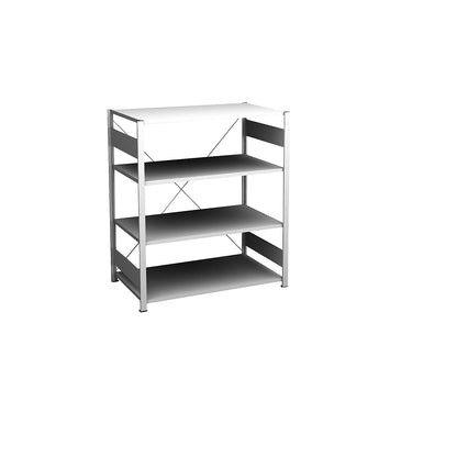 Boltless shelving unit, light duty, single-sided, HxWxD 1200 x 1000 x 600 mm, grey, standard shelf unit.