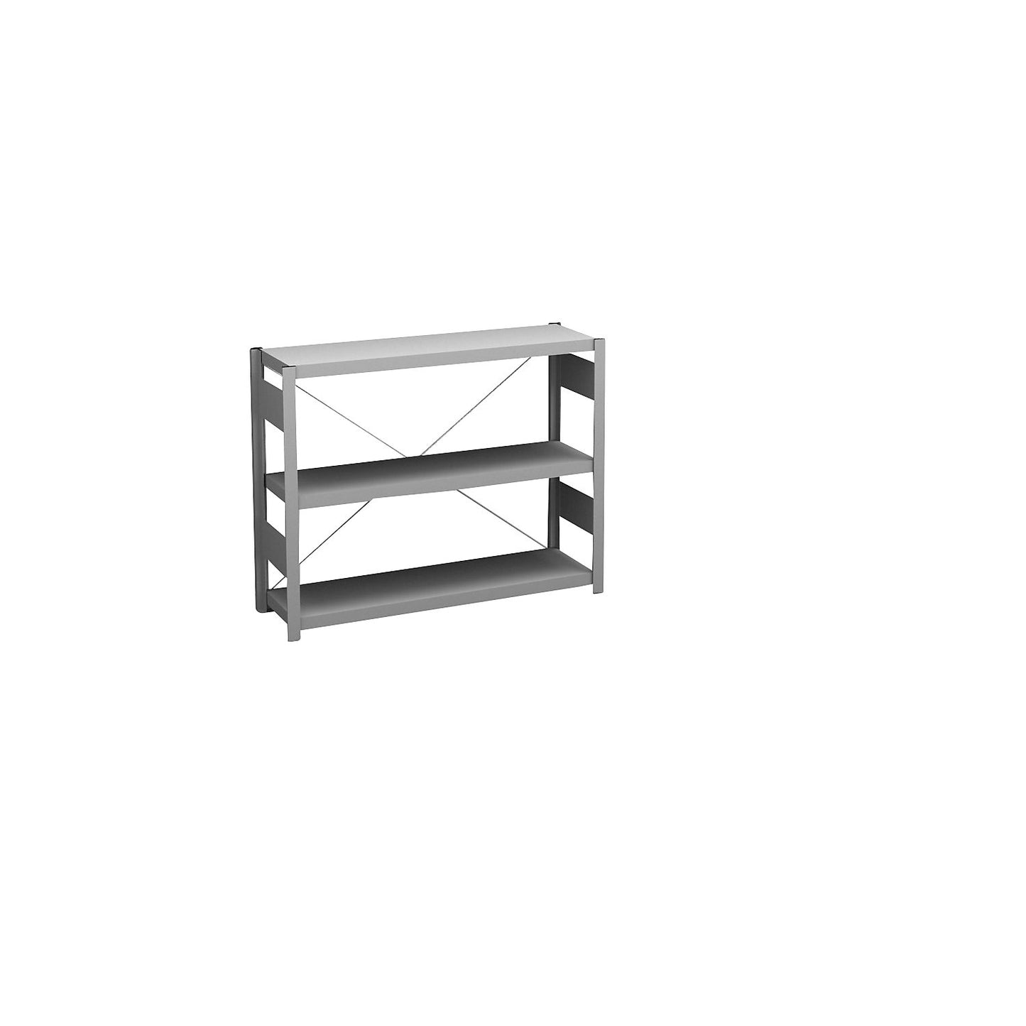Boltless shelving unit, light duty, single-sided, HxWxD 825 x 1000 x 300 mm, zinc plated, standard shelf unit.