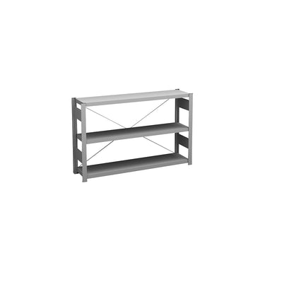 Boltless shelving unit, light duty, single-sided, HxWxD 825 x 1300 x 300 mm, zinc plated, standard shelf unit.