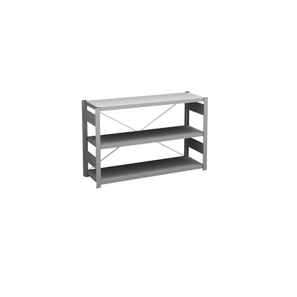 Boltless shelving unit, light duty, single-sided, HxWxD 825 x 1300 x 400 mm, zinc plated, standard shelf unit.