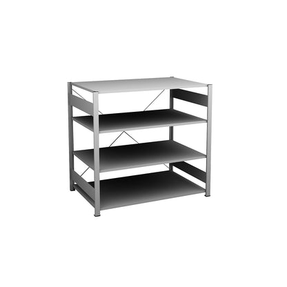 Boltless shelving unit, light duty, single-sided, HxWxD 1200 x 1300 x 800 mm, zinc plated, standard shelf unit.