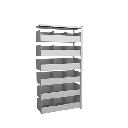 Bulk material shelving unit, shelf height 2000 mm, extension shelf unit, WxD 1010 x 435 mm.