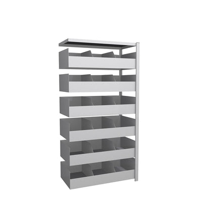 Bulk material shelving unit, shelf height 2000 mm, extension shelf unit, WxD 1010 x 535 mm.