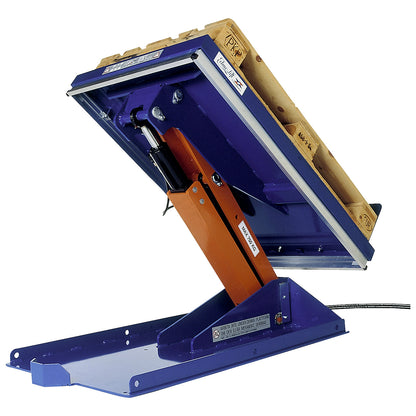 Lifting/tilting platform, G platform, tilts to short side, width 800 mm, for roller forklift.