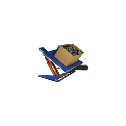 Lifting/tilting platform, U platform, tilts to short side, width 1050 mm, for pallet truck.