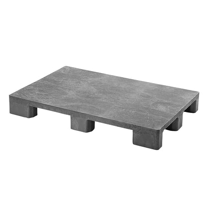 Plastic EURO pallet, without runners, grey.