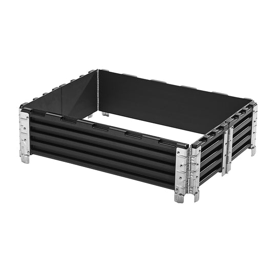 Plastic pallet collar, with 6 hinges, for pallets 800 x 600 mm, pack of 2.