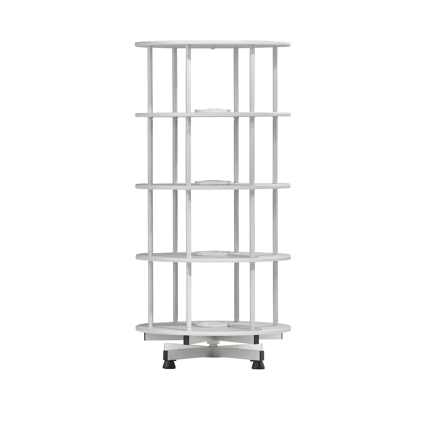 Rotary filing system, Ø 800 mm, 4 shelves, light grey.