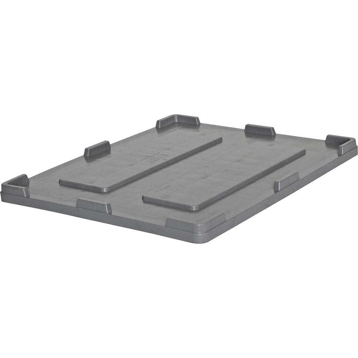Lid, for 610 l container, LxW 1200 x 1000 mm, grey.
