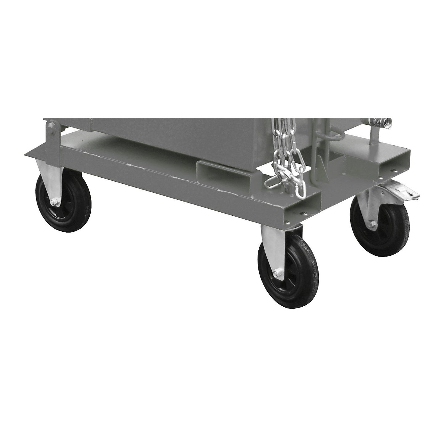 Wheels, 2 swivel castors, 2 fixed castors, can be fitted later.