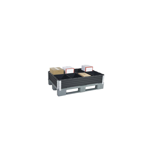 Divider for plastic pallet collars, for frame H 200 mm, L 1200 mm, W 1000 mm, 8 compartments.