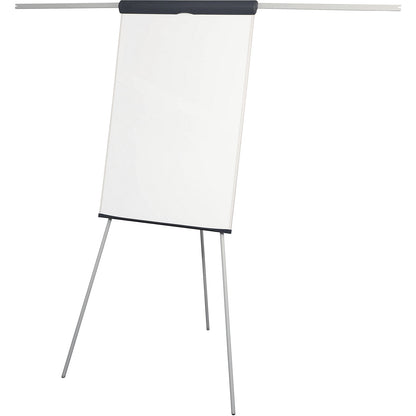 Flipchart, three legged, height 1860 mm, with 2 paper holders, white.