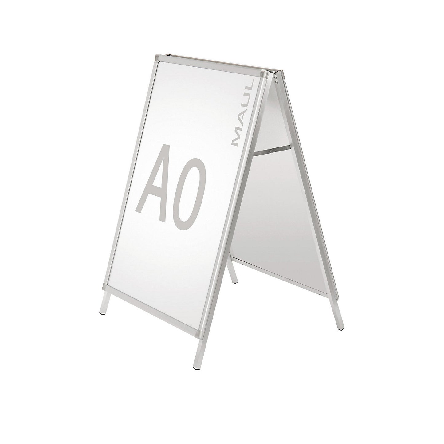 Display stand, double sided, aluminium, weatherproof, for A0.