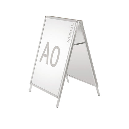 Display stand, double sided, aluminium, weatherproof, for A0.