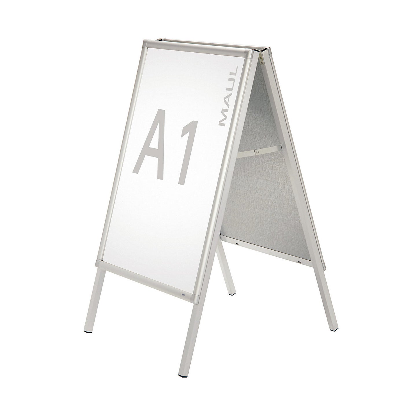 Display stand, double sided, aluminium, weatherproof, for A1.