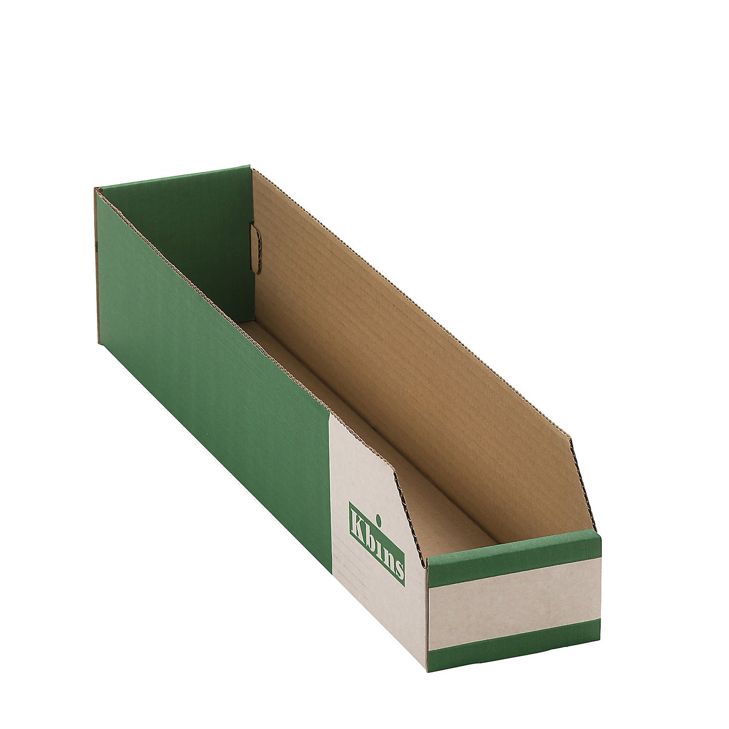 Corrugated storage bin, pack of 50, LxWxH 500x100x100 mm.