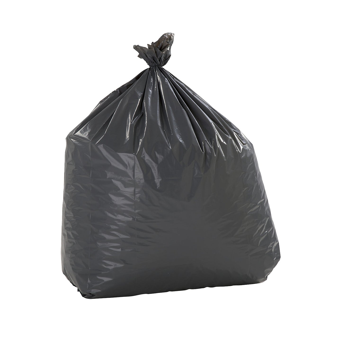 Premium waste sacks with side fold, LDPE, 180 l, LxWxH 600 x 350 x 1100 mm, 40 µm, grey, pack of 200.