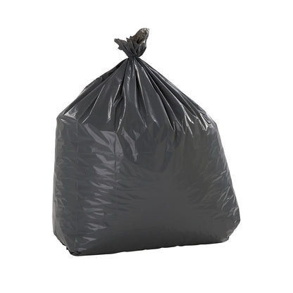 Premium waste sacks with side fold, LDPE, 180 l, LxWxH 600 x 350 x 1100 mm, 40 µm, grey, pack of 200.