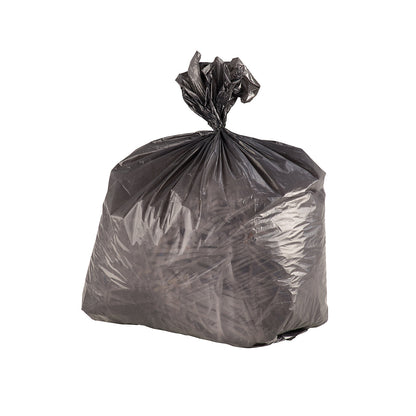Rubbish bin bag, LDPE, 13 µm, 15 l, LxWxH 190 x 190 x 500 mm, grey, pack of 30 rolls of 50.