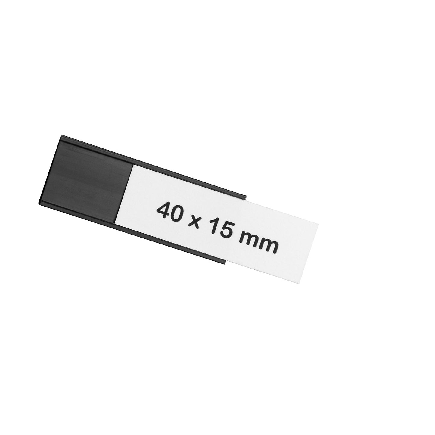 magnetoflex® U-profile, pack of 30, HxW 15 x 40 mm, black.