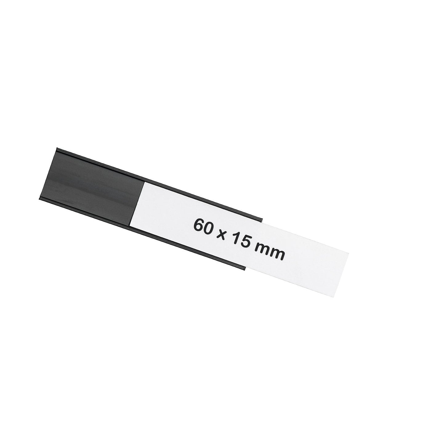 magnetoflex® U-profile, pack of 30, HxW 15 x 60 mm, black.