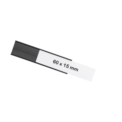 magnetoflex® U-profile, pack of 30, HxW 15 x 60 mm, black.
