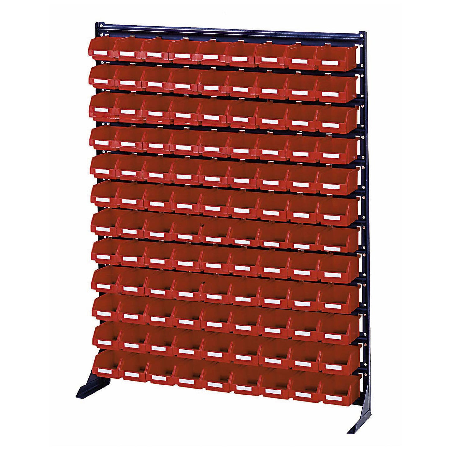 Small parts shelf unit, width 1020 mm, without open fronted storage bins, HxD 1320 x 200 mm.