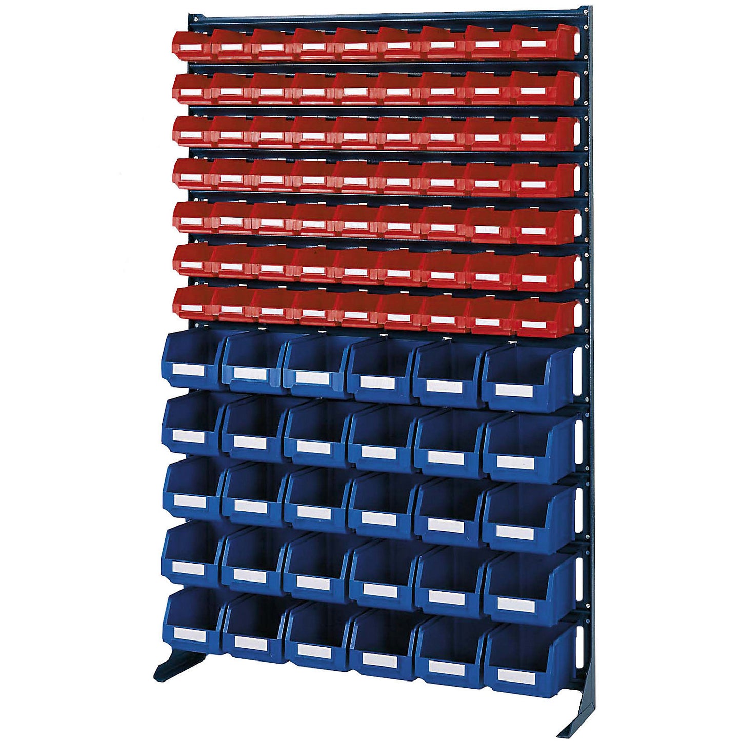 Small parts shelf unit, width 1020 mm, without open fronted storage bins, HxD 1580 x 235 mm.