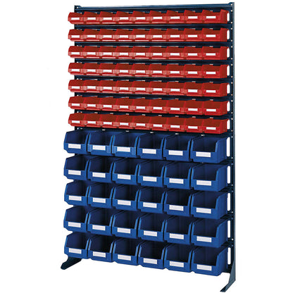 Small parts shelf unit, width 1020 mm, without open fronted storage bins, HxD 1580 x 235 mm.