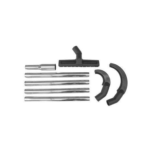 Long reach cleaning set, with wall and floor nozzle, for supply pipes.