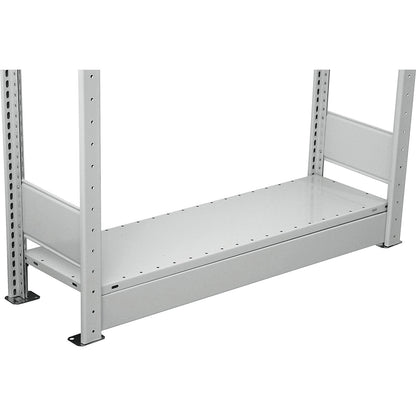 Plinth cover plate, zinc plated, pack of 5, for width 1300 mm.