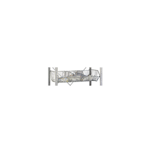 Wire mesh basket, for wire mesh basket shelving units, WxD 1000 x 500 mm.