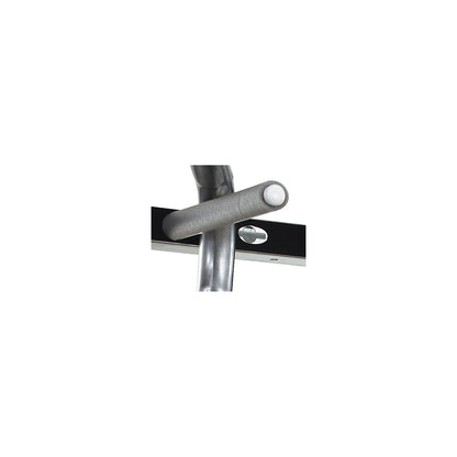 Partition tube with end cap, for long goods shelf unit, depth 400 mm.